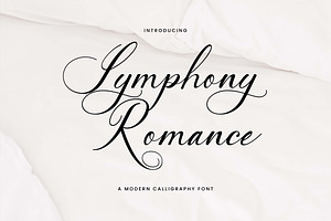 Symphony Romance Calligraphy Font, a Handwritten Font by UICreative
