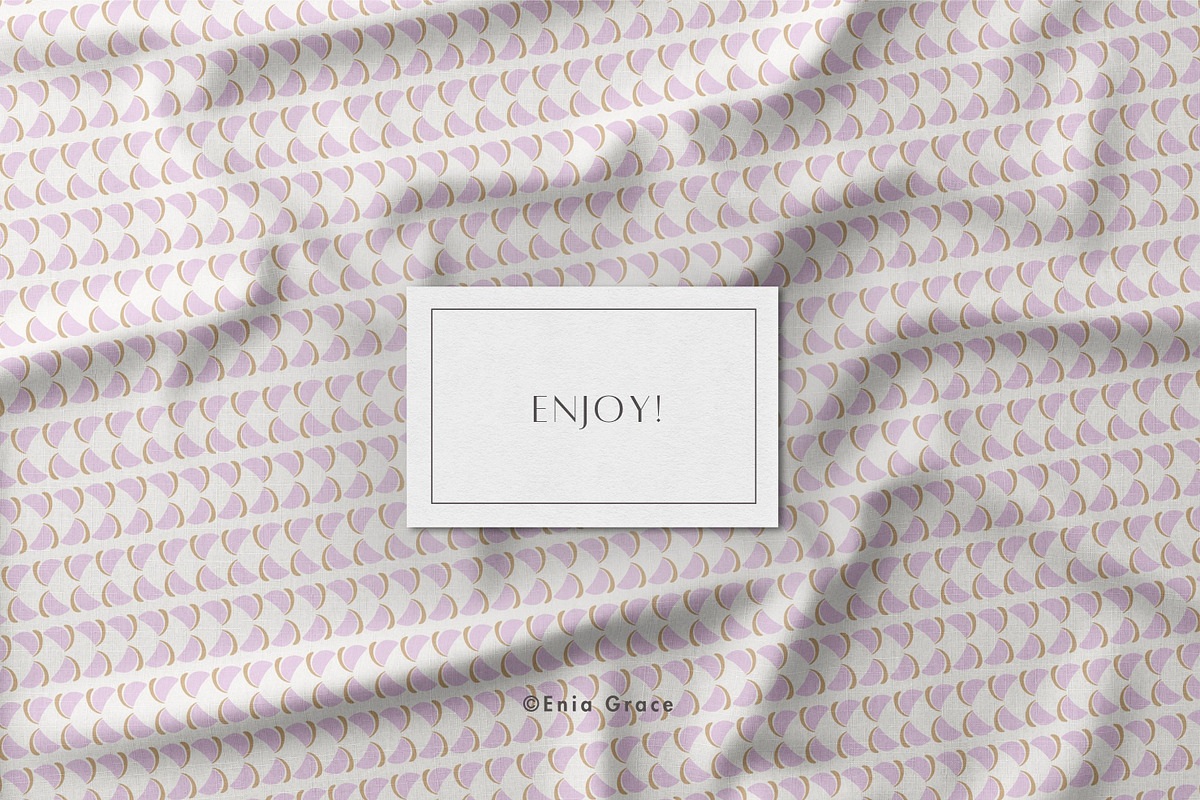 Insects & geometric motifs patterns, a Pattern Graphic by Enia Grace (Photo 10 of 10)