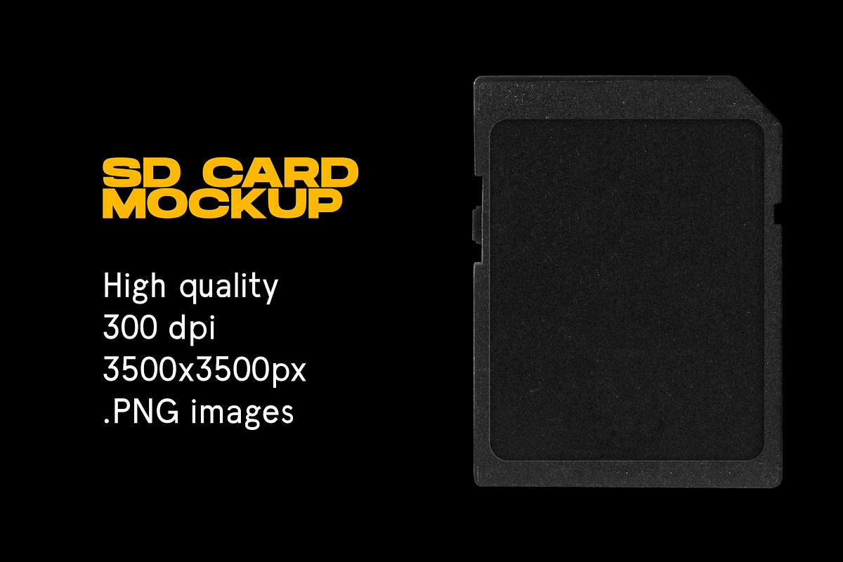 SD Memory Card Mockup PNG, a Product Mockup by Bolderaja1 Studio (Photo 2 of 11)