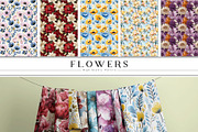 Botanical Summer Flower Pattern Set, a Pattern Graphic by Vibrand Studio (Thumbnail 10 of 12)