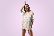 7 Mockups Woman T-Shirt Oversize, a Product Mockup by PSD Market (Thumbnail 10 of 11)