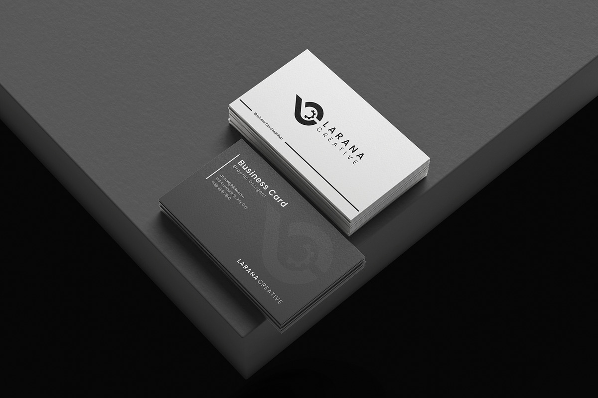 Business Card Mockup, an Advertising Mockup by Getdesign (Photo 2 of 5)