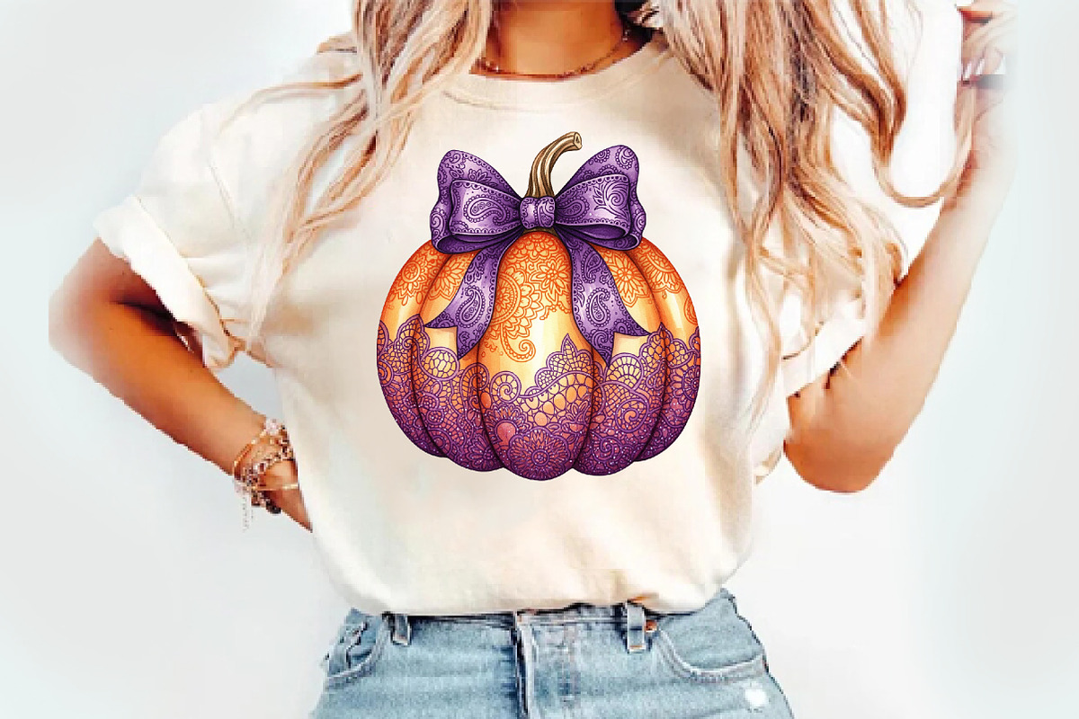 Halloween Pumpkin png Sublimation, an Illustration by Watercolor design (Photo 2 of 3)