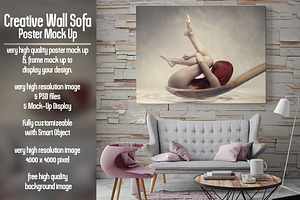 Creative Wall Poster & Frame Mock Up