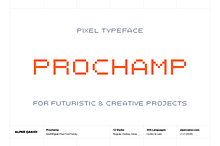 Prochamp - Pixel Typeface