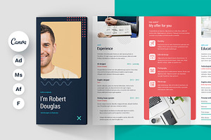 Resume Brochure Tri-Fold Template