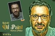 Splendid Oil Paint Cartoon Maker, an Action Add-On by U_Design (Thumbnail 1 of 14)