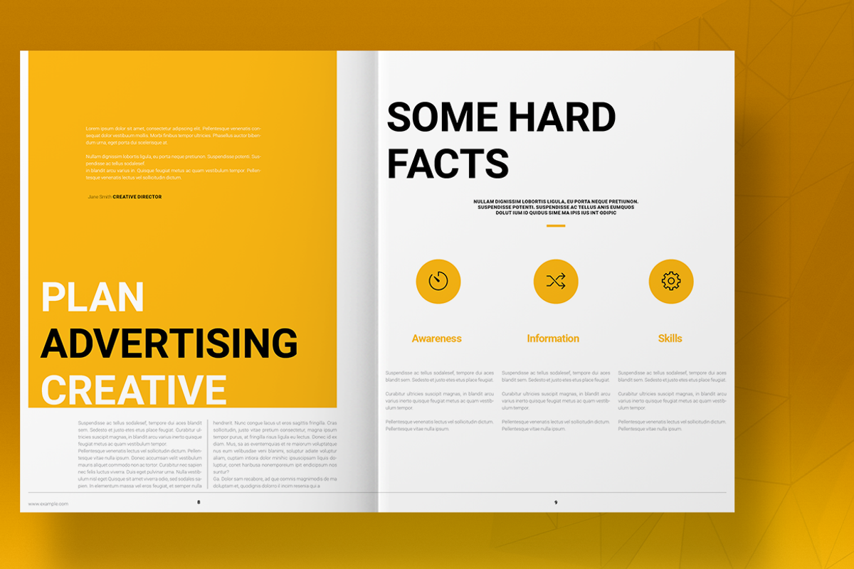 Yellow Business Brochure Template, a Brochure Template by Boris Cupac (Photo 6 of 7)