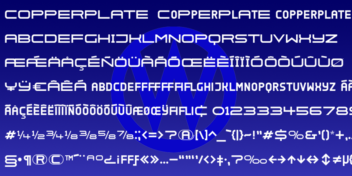 Copperplate Wide, a Sans Serif Font by Wiescher-Design (Photo 8 of 10)