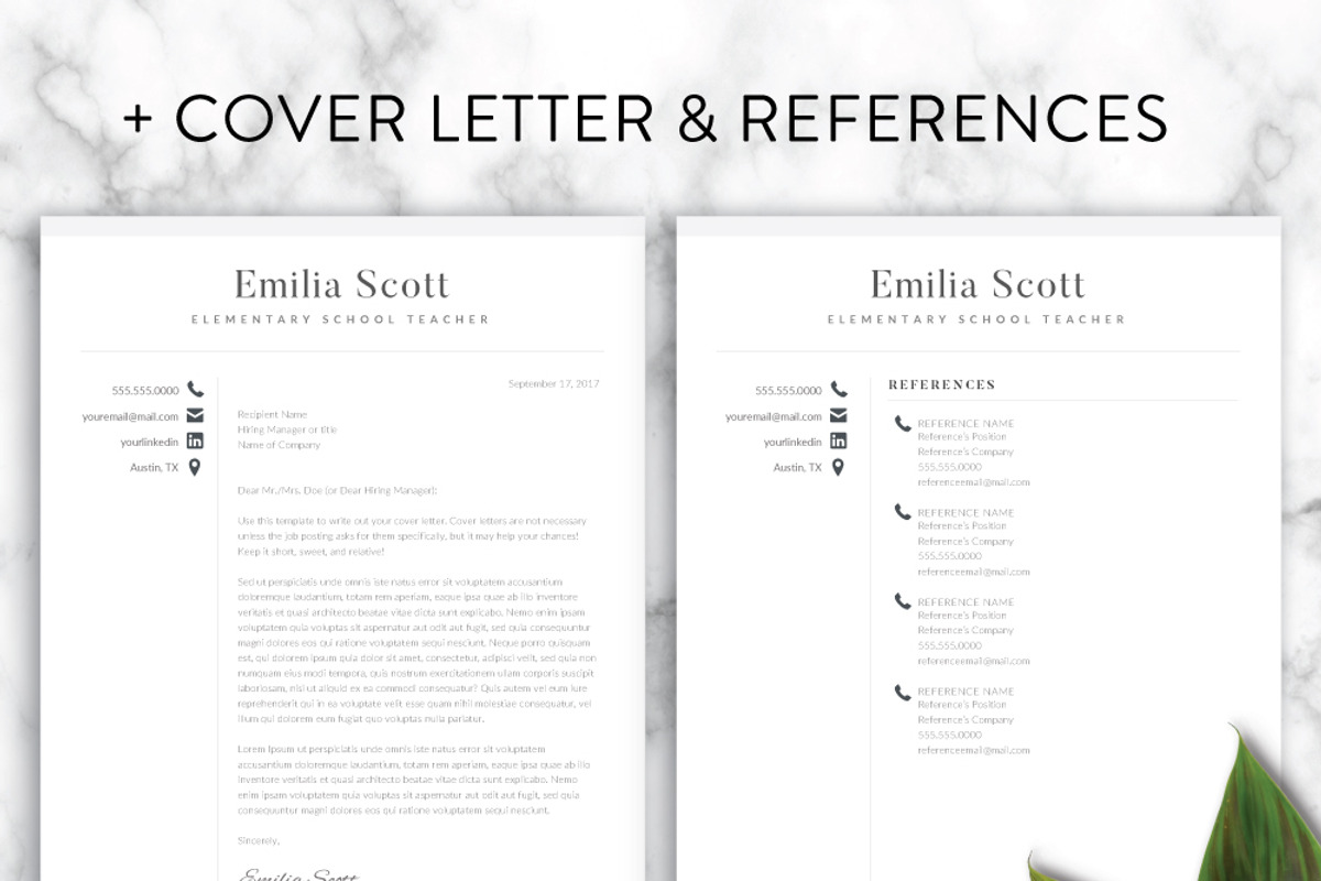 Modern Teacher Resume Template Word, a Resume Template by SharpResumeFoundry (Photo 4 of 6)