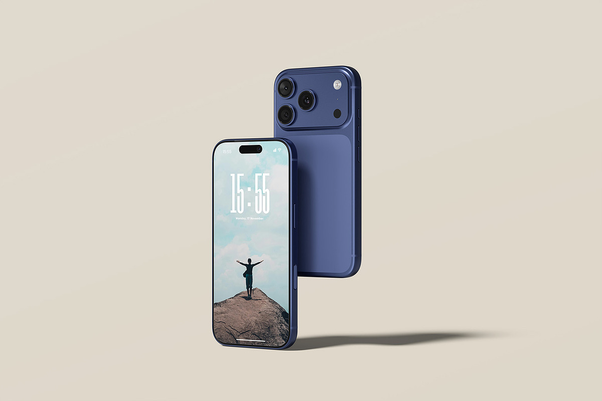 iPhone 17 Pro Mockup, an iPhone Mockup by ZifaraDesign (Photo 9 of 13)