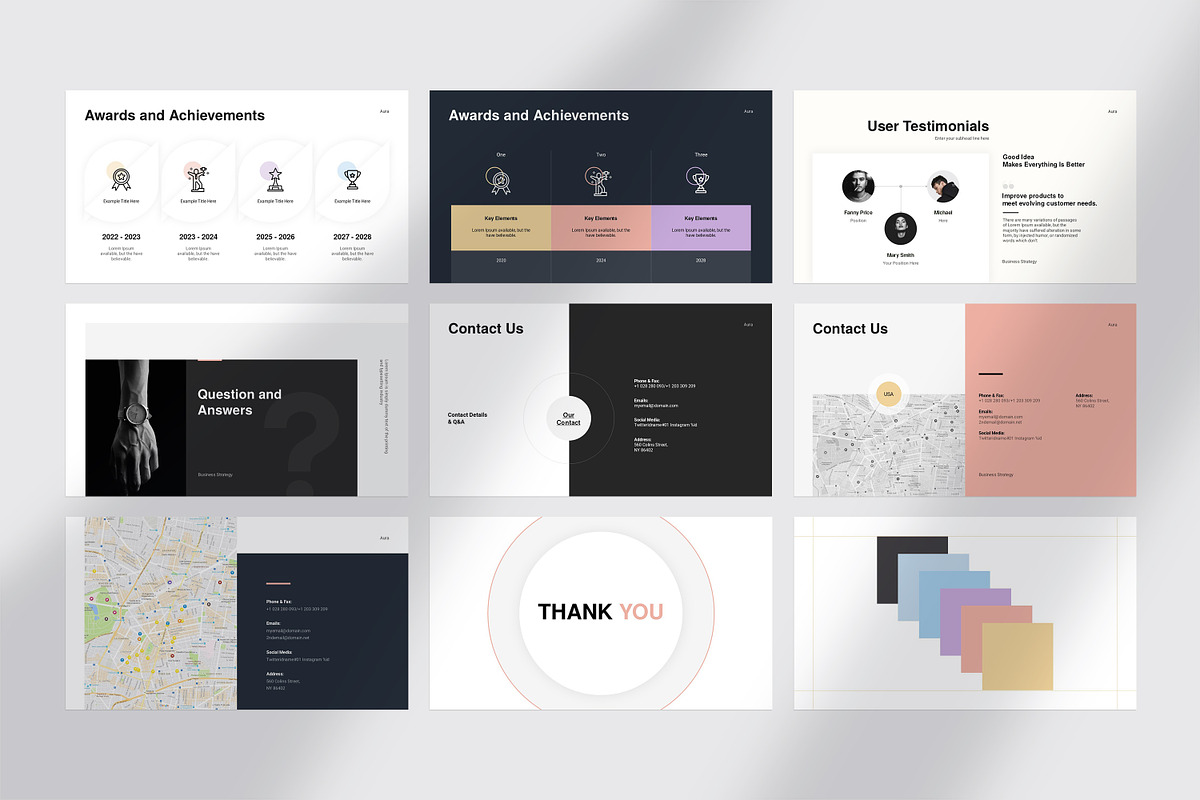 AURA Business Strategy Presentation, a Presentation Template by GoldenPixelStudio (Photo 30 of 30)