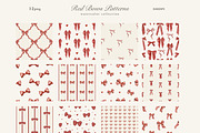 Red Bows Ribbon Watercolor Clipart, a Decorative Illustration by Ooh Lily (Thumbnail 6 of 16)