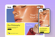 Skincare Figma Landing Page, a Landing Page Template by Supanium Studio (Thumbnail 3 of 5)