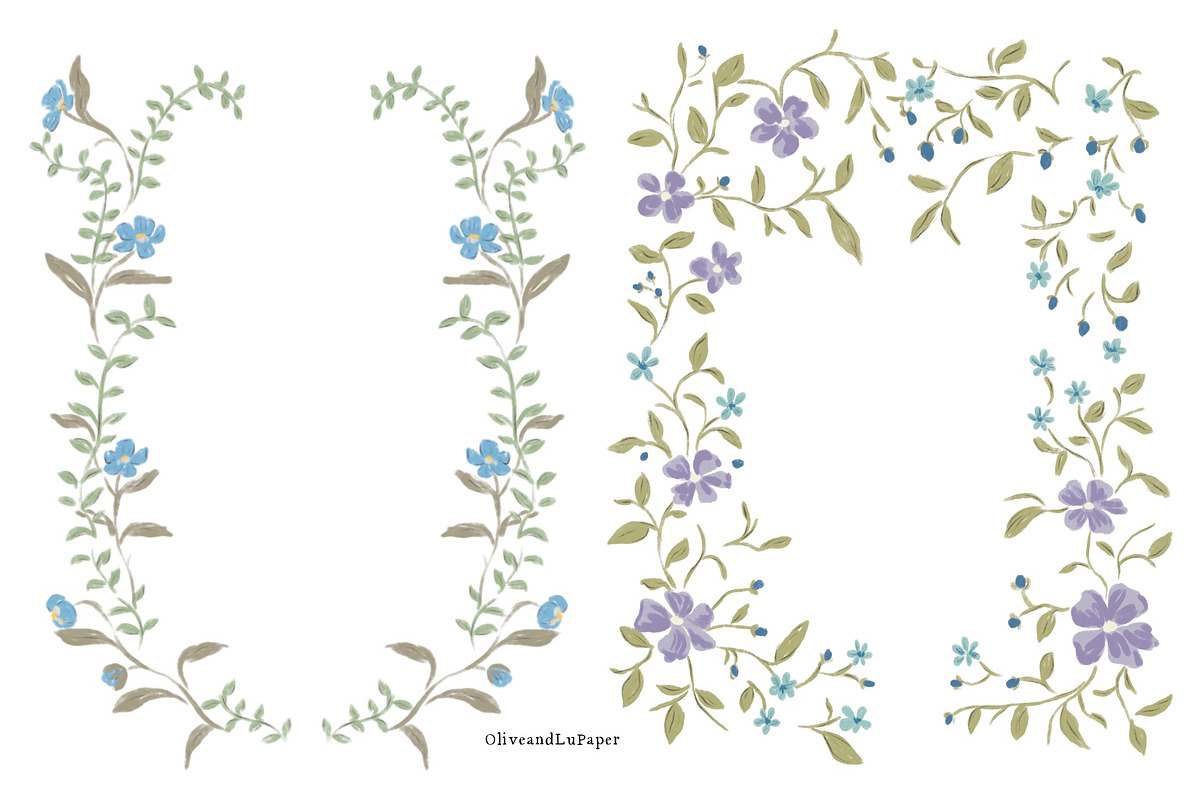 Floral Wreath Illustrations, a Decorative Illustration by Olive & Lu Paper (Photo 2 of 3)