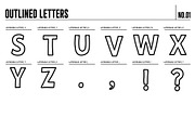 90 Hand Drawn Letters for Procreate, a Brush Add-On by Quiver Supply Co. (Thumbnail 11 of 11)