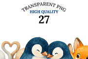 27 Animal Couple Clipart, an Animal Illustration by Pati Charm Studio (Thumbnail 1 of 8)