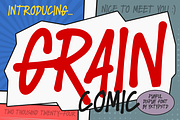 Grain Comic, a Handwritten Font by Yktypstd (Thumbnail 1 of 5)