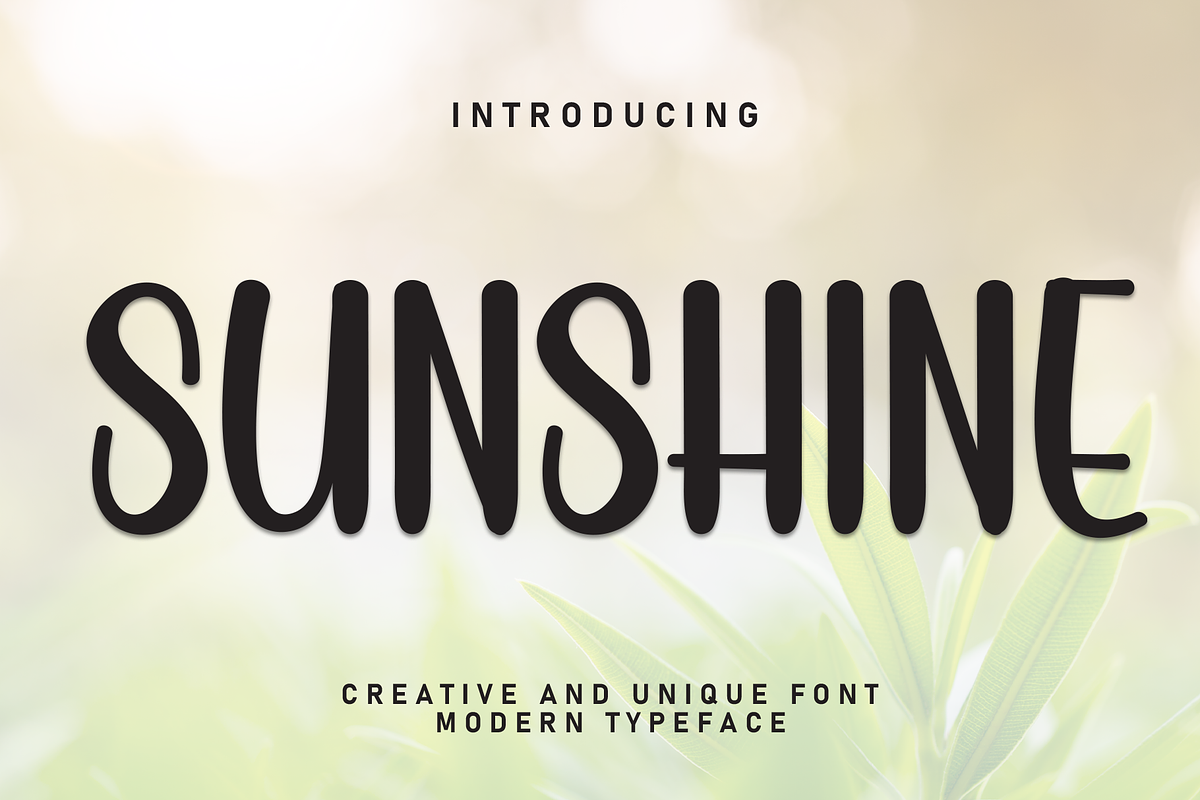 Sunshine | Script Font, a Script Font by Scratchones (Photo 1 of 8)