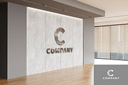 Metallic 3D Logo Wall Mockup, a Product Mockup by McLittle Stock (Thumbnail 1 of 3)