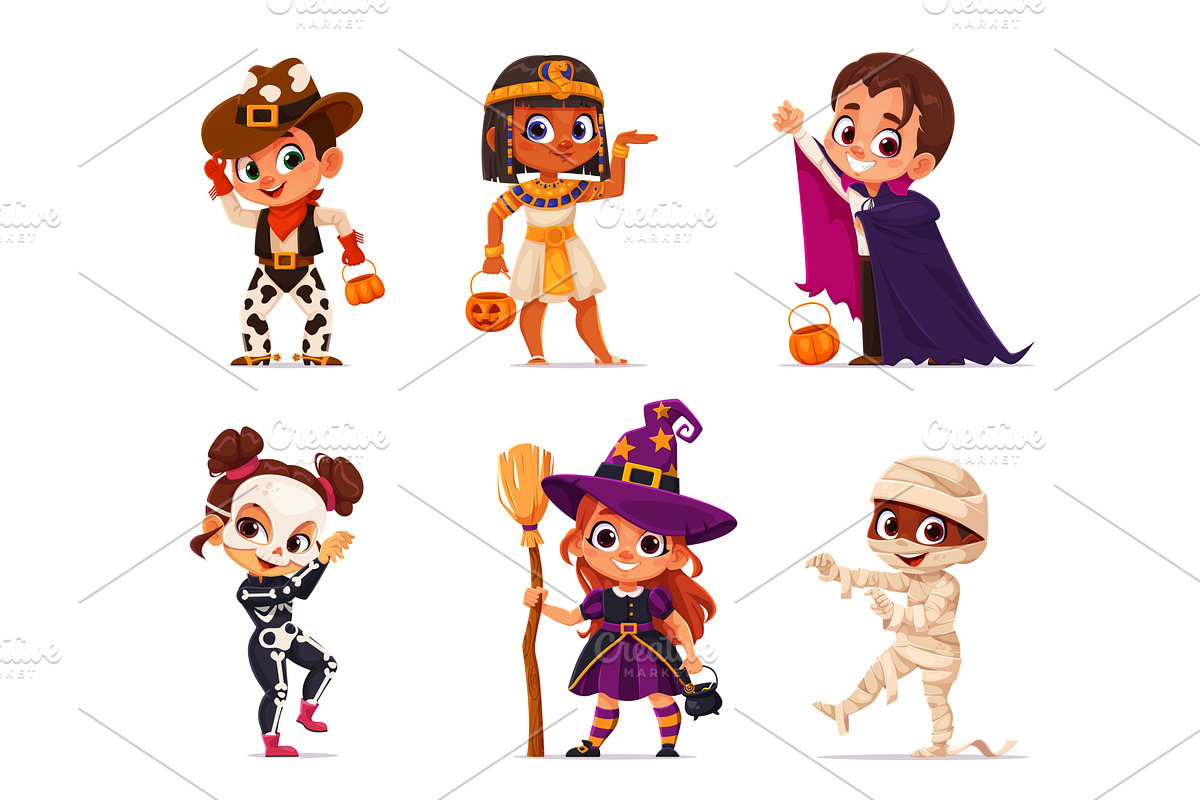 Kids Halloween party children, a Person Illustration by Buch&Bee