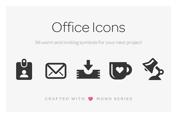 Mono Icons: Office preview 5