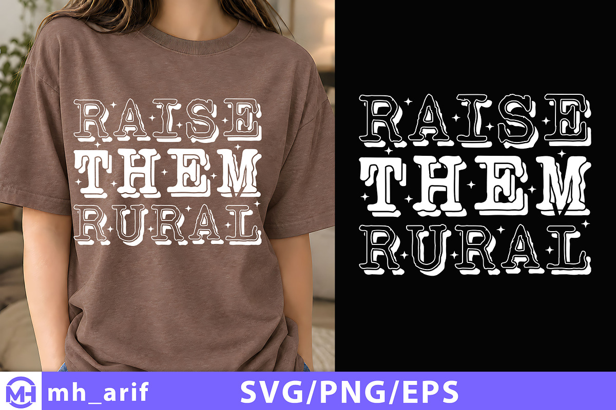 Raise Them Rural SVG, an Object Graphic by mh_arif (Photo 1 of 4)