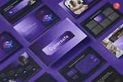 Cyber Security PowerPoint, a Presentation Template by Pixslides (Thumbnail 1 of 4)