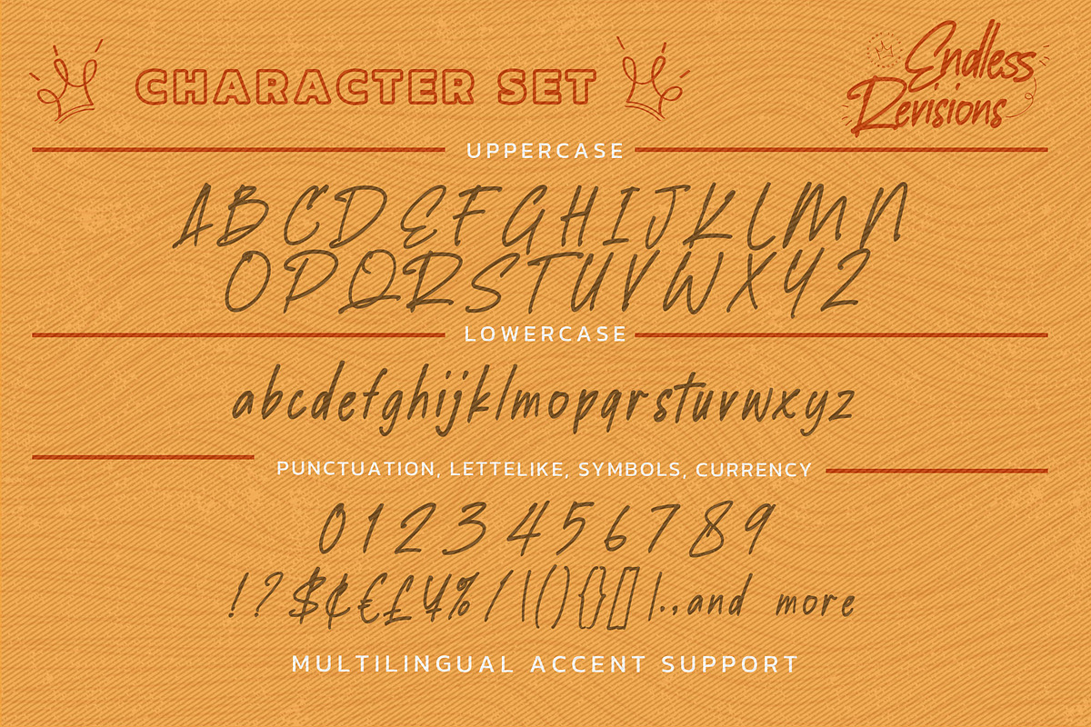Endless Revisions - Handwritten Font, a Font by Gassstype (Photo 7 of 8)
