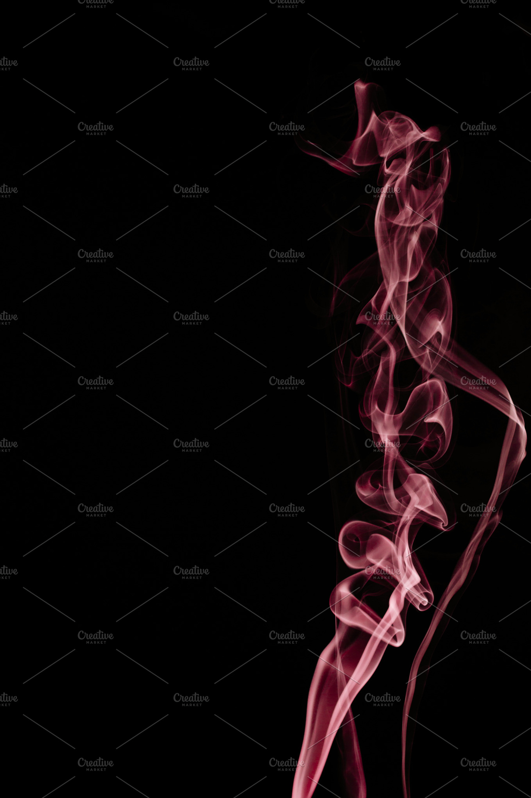 Smoke trails  renaissance featuring abstract, black background, and burgundy, an Abstract Photo by Margaret Clavell