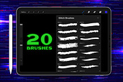 Procreate Glitch Lettering Brushes, a Brush Add-On by Nurmiftah (Thumbnail 2 of 6)