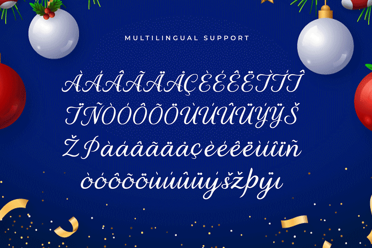 Santa Natale – Modern Christmas Font, a Script Font by overlaytemplates (Photo 5 of 5)
