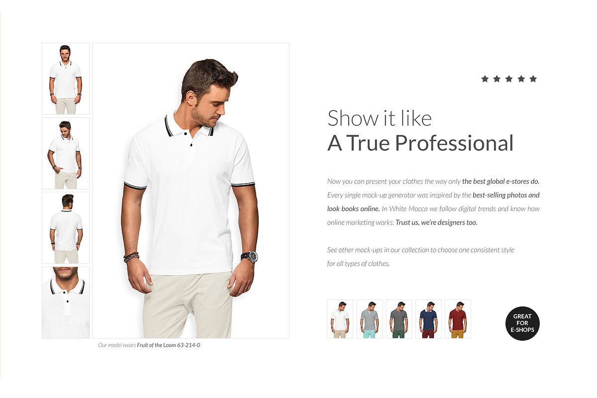 Men Polo Shirt Mockups Set FREE DEMO, a Books & Magazine Mockup by Apparel_Mockups (Photo 8 of 25)