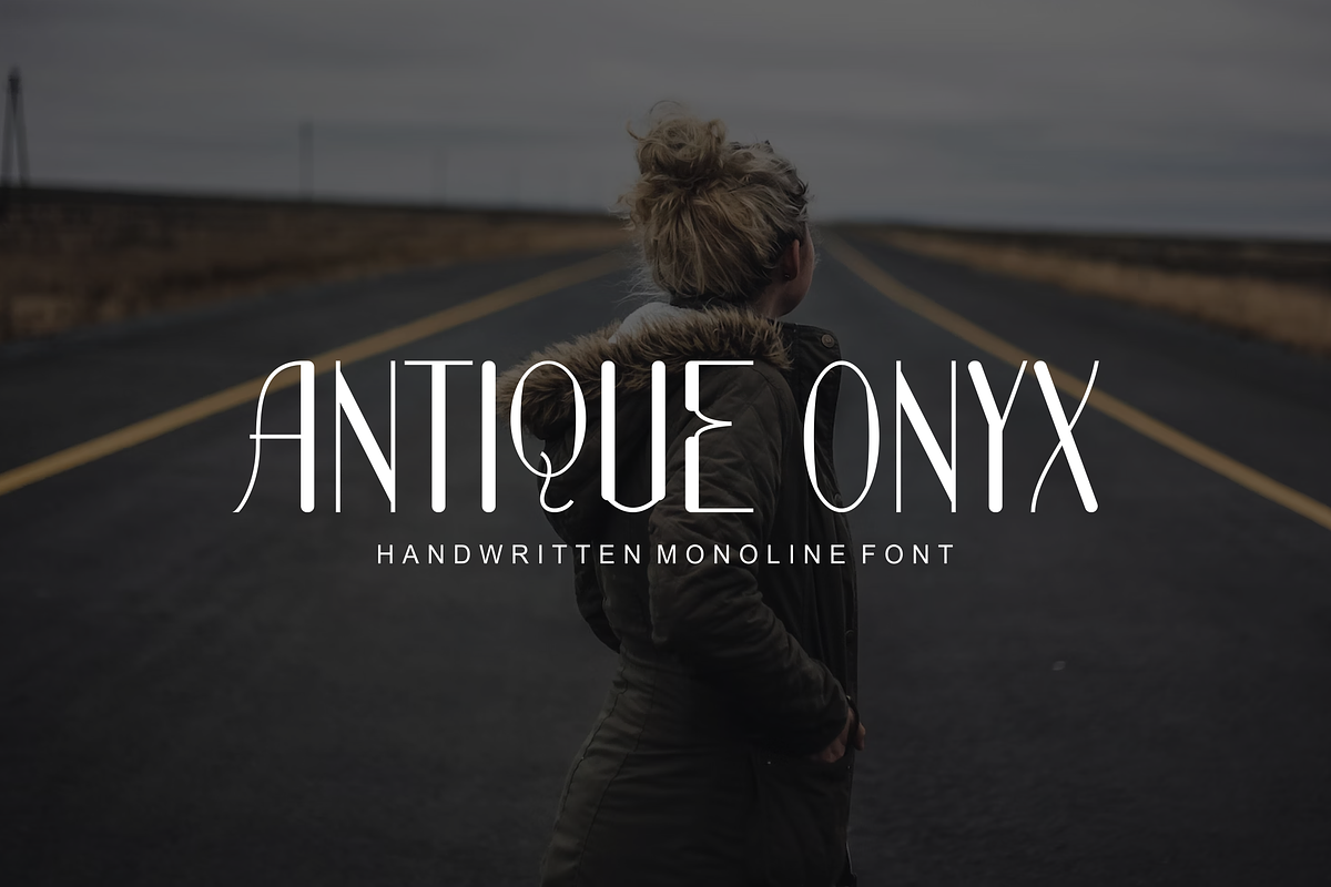 Antique Onyx - Font, a Handwritten Font by artchiles_design (Photo 1 of 5)