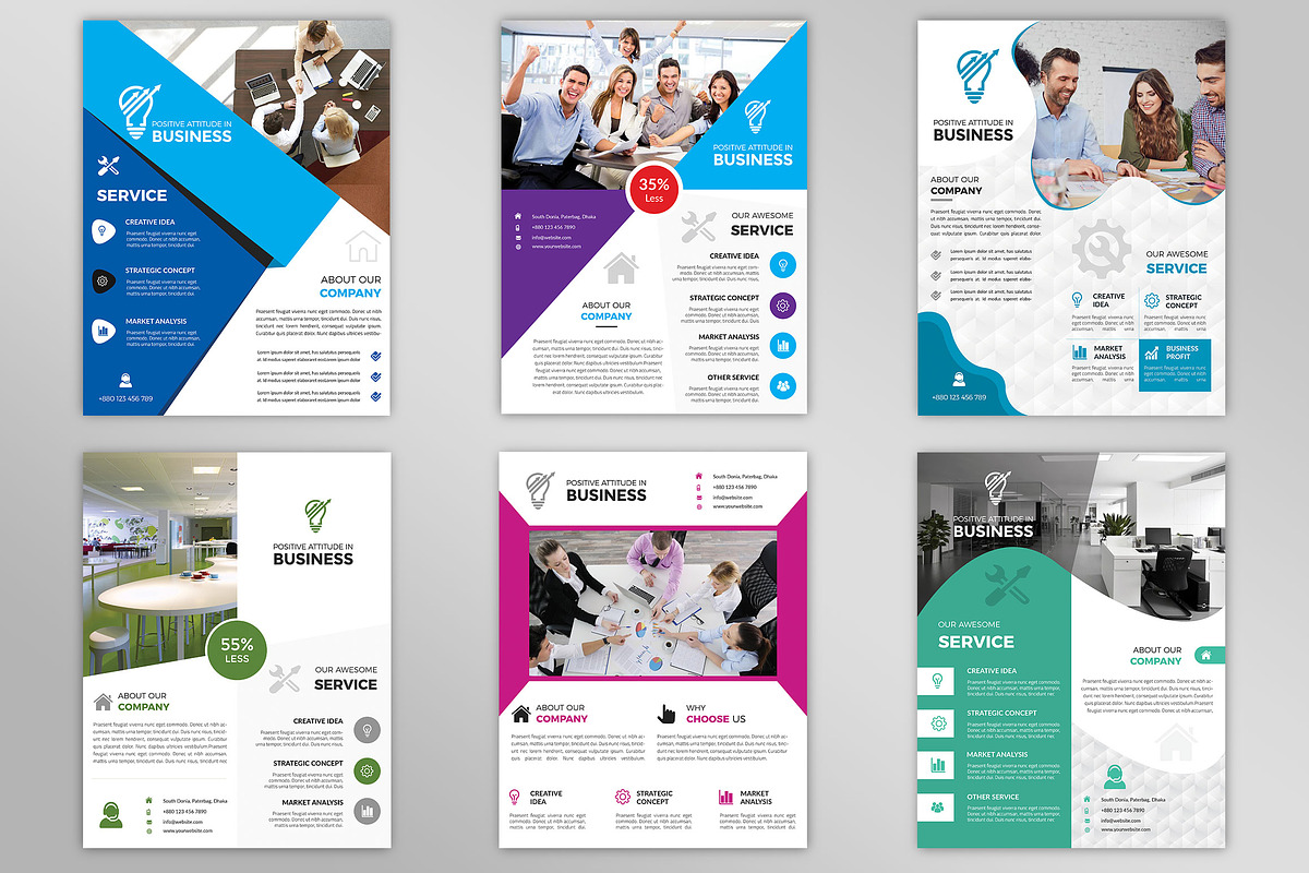 Corporate Business Flyers Bundle, a Flyer Template by Imagine Design Studio (Photo 22 of 34)
