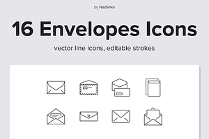 Envelopes Line Icons