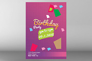 Birthday Party Flyer, a Flyer Template by PenciGraphics (Thumbnail 2 of 2)