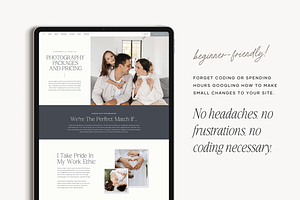 Showit Website Template Lauren