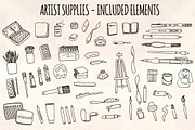 Art and Painting 59 Vector Bundle, a Decorative Illustration by Violet LeBeaux (Thumbnail 1 of 3)
