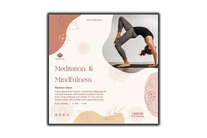 Editable Yoga Class Flyer Template, a Flyer Template by YUDesignStore