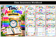 Time Awareness Workbook, a Stationery Template by Designmela01 (Thumbnail 1 of 4)