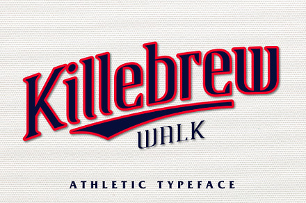 Killebrew Walk | Athletic Typeface