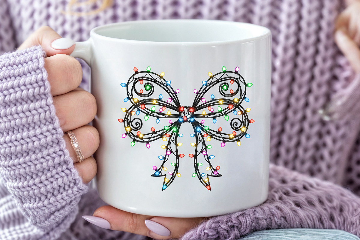 Coquette Bow Christmas PNG, an Illustration by Craft Nest (Photo 5 of 6)