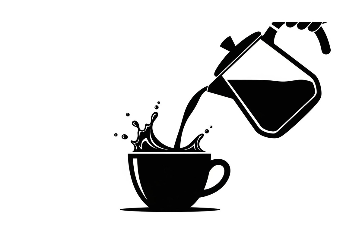 Pour Over Coffee Cup Silhouette Bund, an Illustration by Designs_River (Photo 21 of 31)