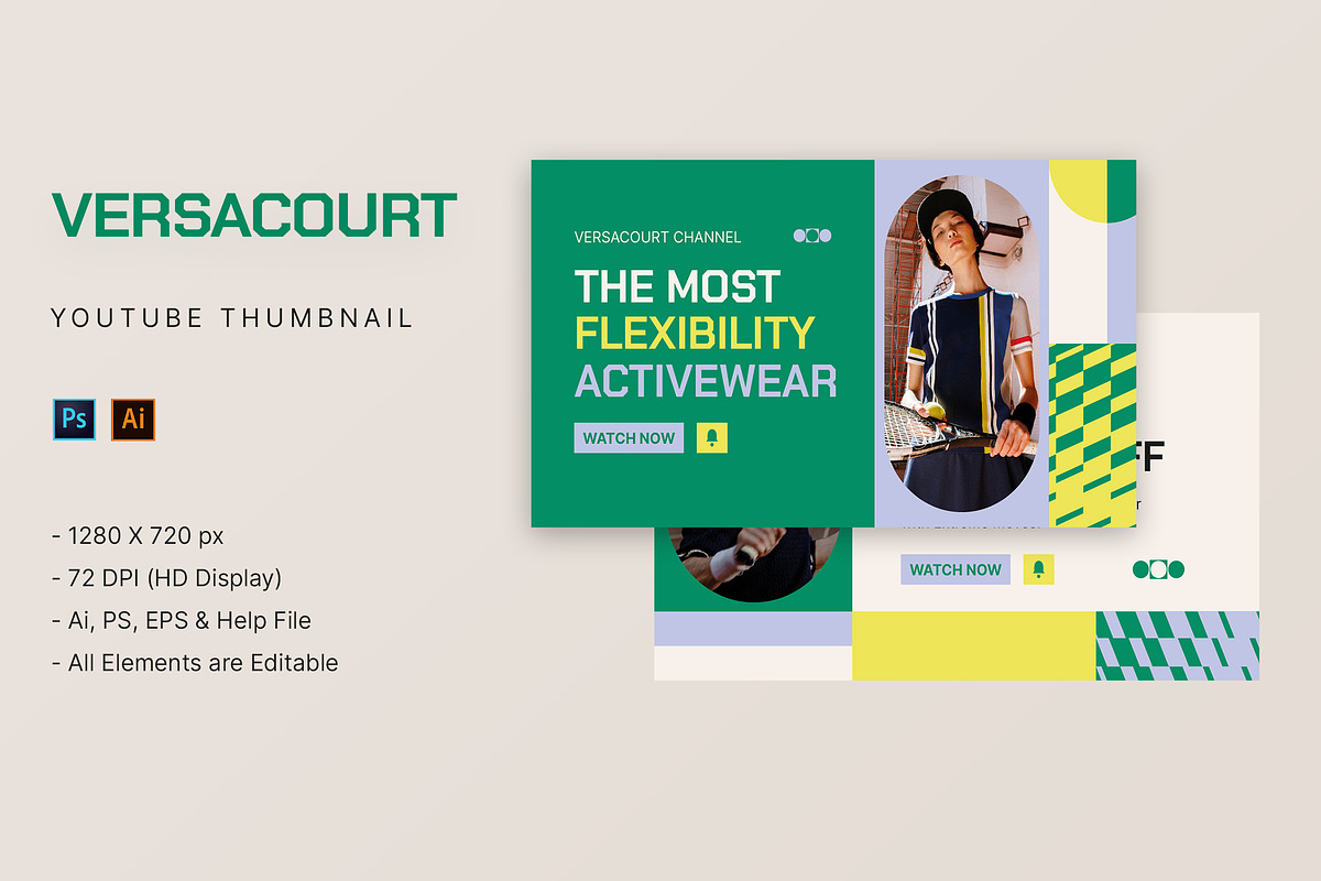 Versacourt - Youtube Thumbnail, a Social Media Template by StreaksideStd (Photo 1 of 3)