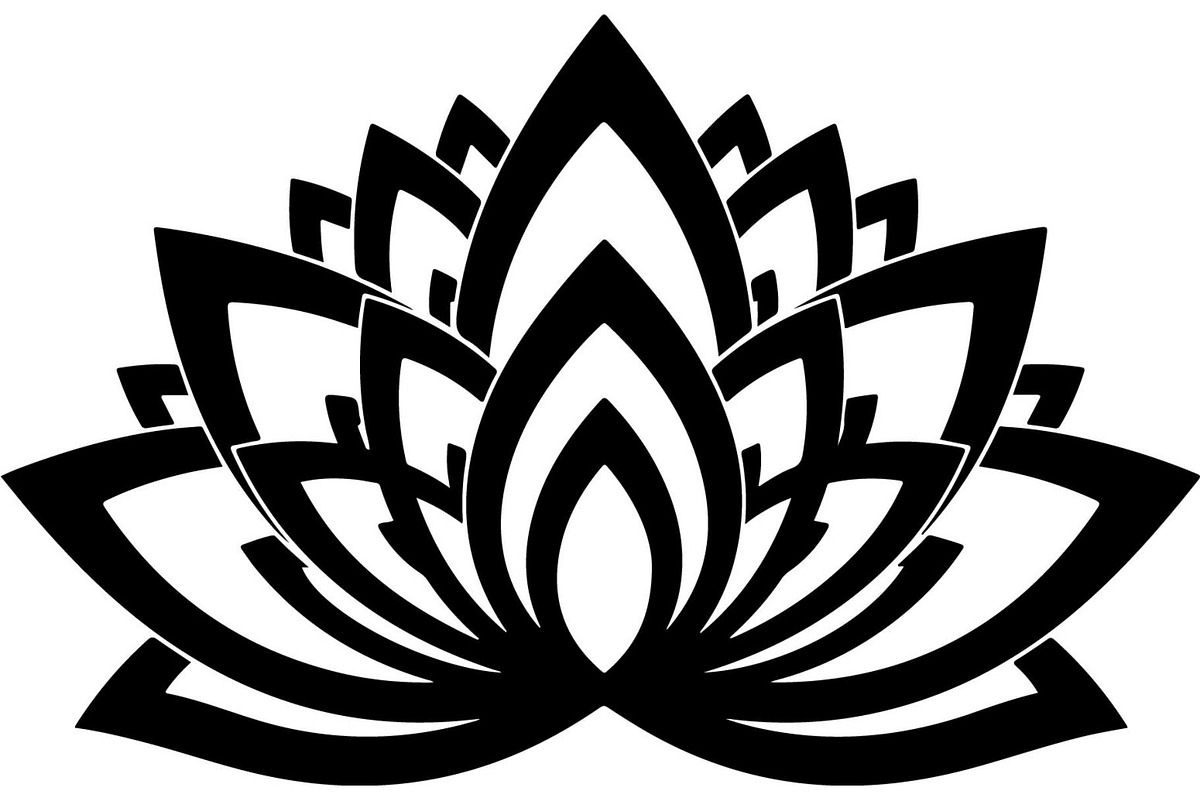 Minimal Black Lotus Mandala, a Decorative Illustration by Designer_Momina (Photo 2 of 21)
