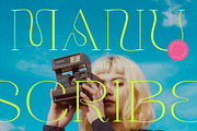 Manuscribe - Psychedelic Typeface, a Font by Craft Supply Co. (Thumbnail 1 of 9)