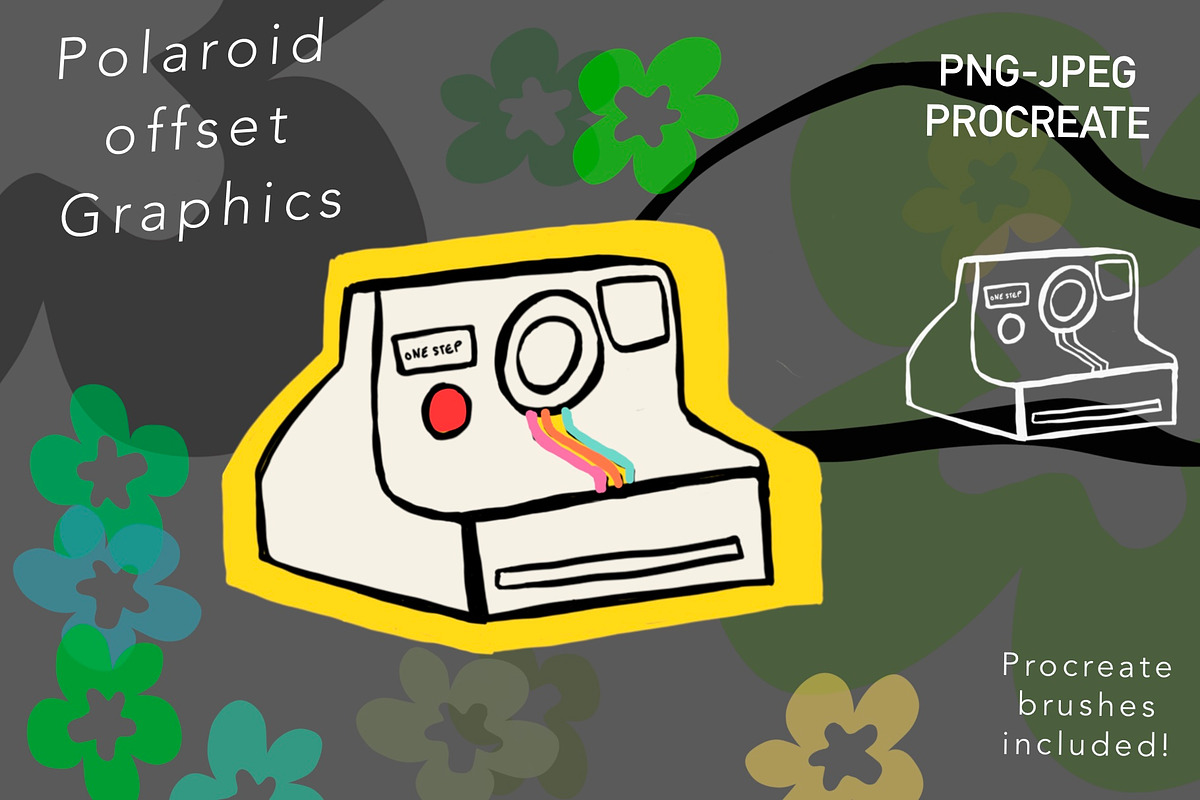 Retro illustration stamps bundle, a Brush Add-On by Sofs designs (Photo 4 of 7)