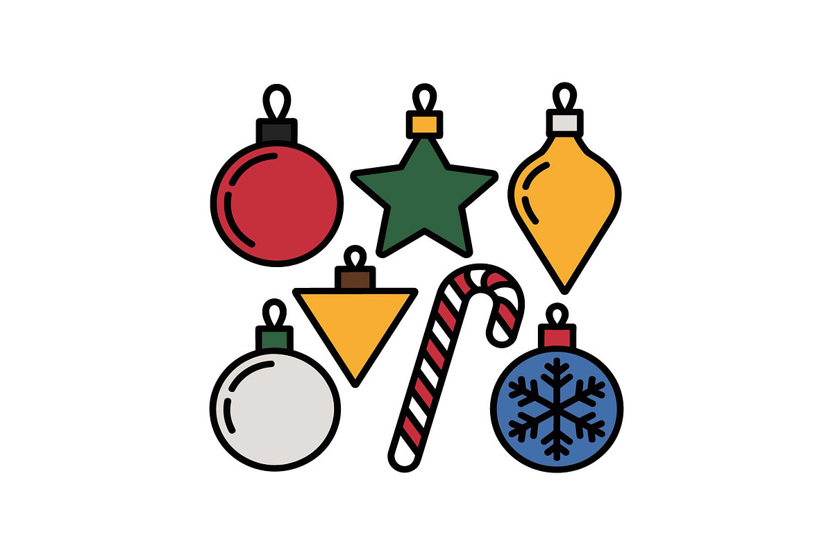 Colorful Christmas Ornament Pattern, a Graphic by yasushie (Photo 12 of 16)