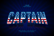 Text Effect Captain, a Layer Style Add-On by Navy Graphic (Thumbnail 1 of 2)